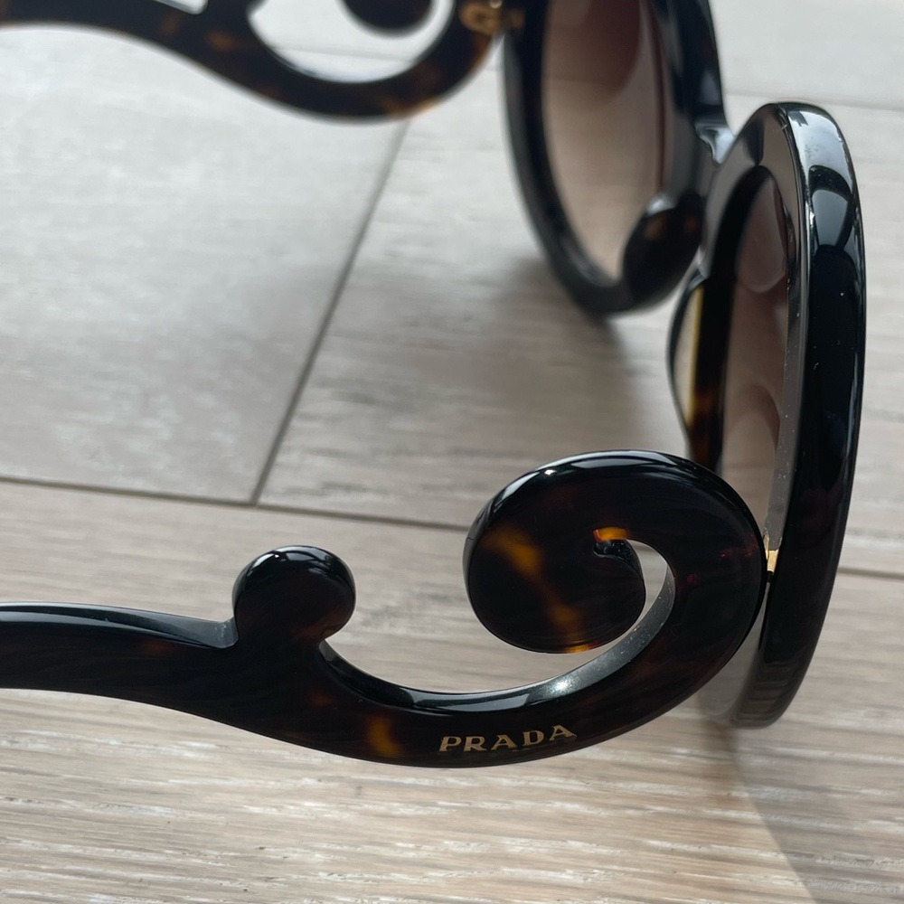 Dark Tortoiseshell Prada Sunglasses - image 4